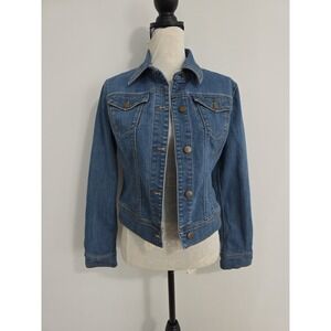 New York & Company Denim Jean Jacket‎ Button Up Women's Small